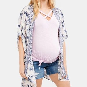 NWT Jessica Simpson Maternity Kimono Cardigan OS